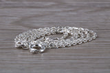 Sterling Silver 16 inch Long Trace Chain