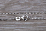 Sterling Silver 16 inch Long Trace Chain
