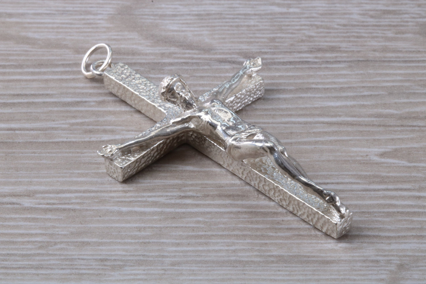 Large and Heavy Sterling Silver Crucifix