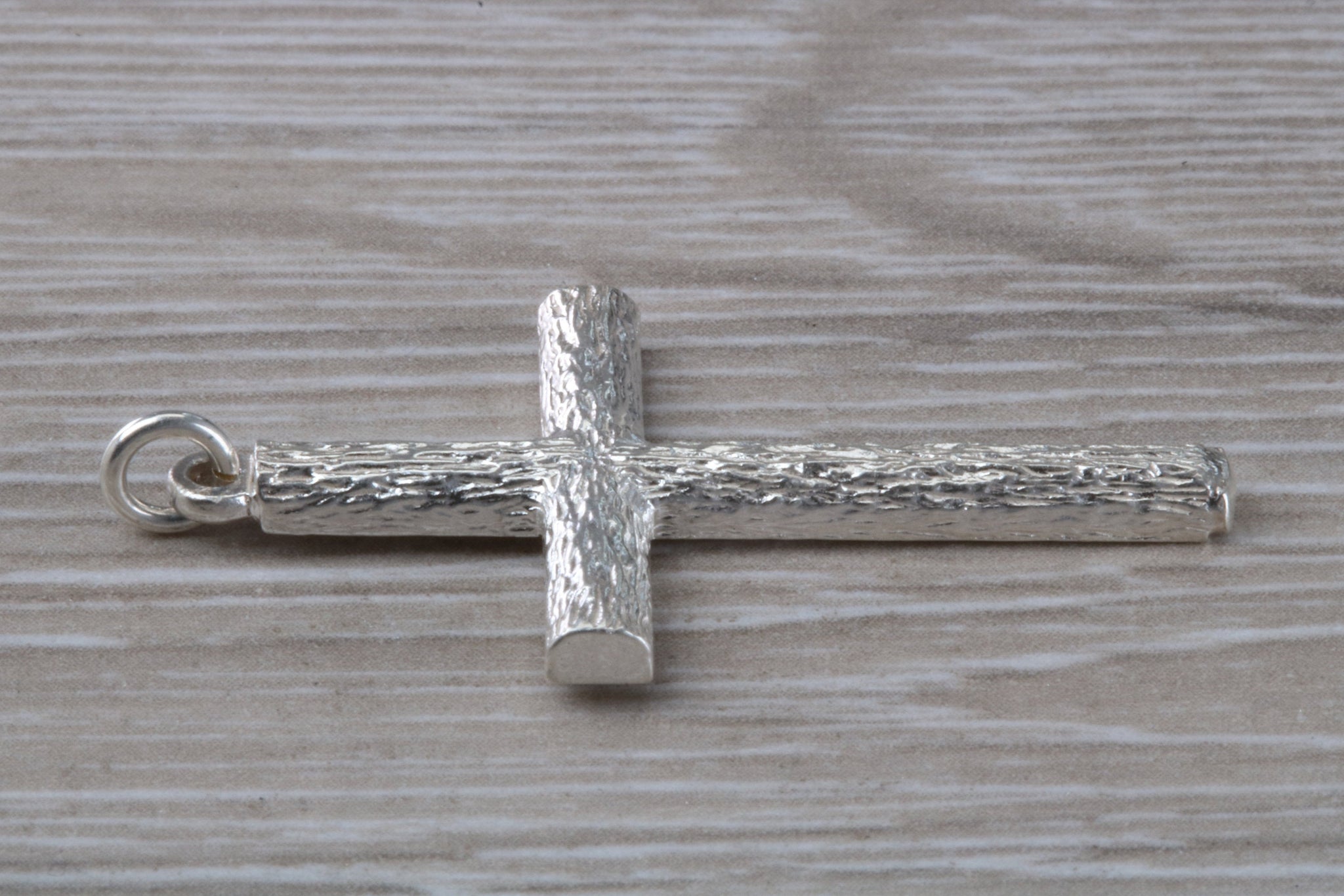 008217 Three-bar Cross, sterling silver, large, chain included - Ancient  Faith Store