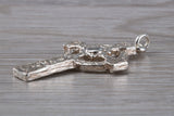 Sterling Silver Ornate Celtic Cross Necklace