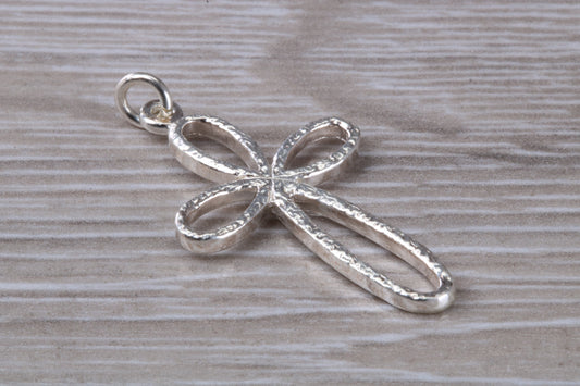 Large Sterling Silver Cross Necklace