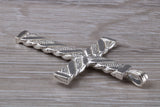 Large and Heavy Solid Sterling Silver Cross