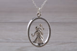 Sterling Silver Saint Christopher Necklace