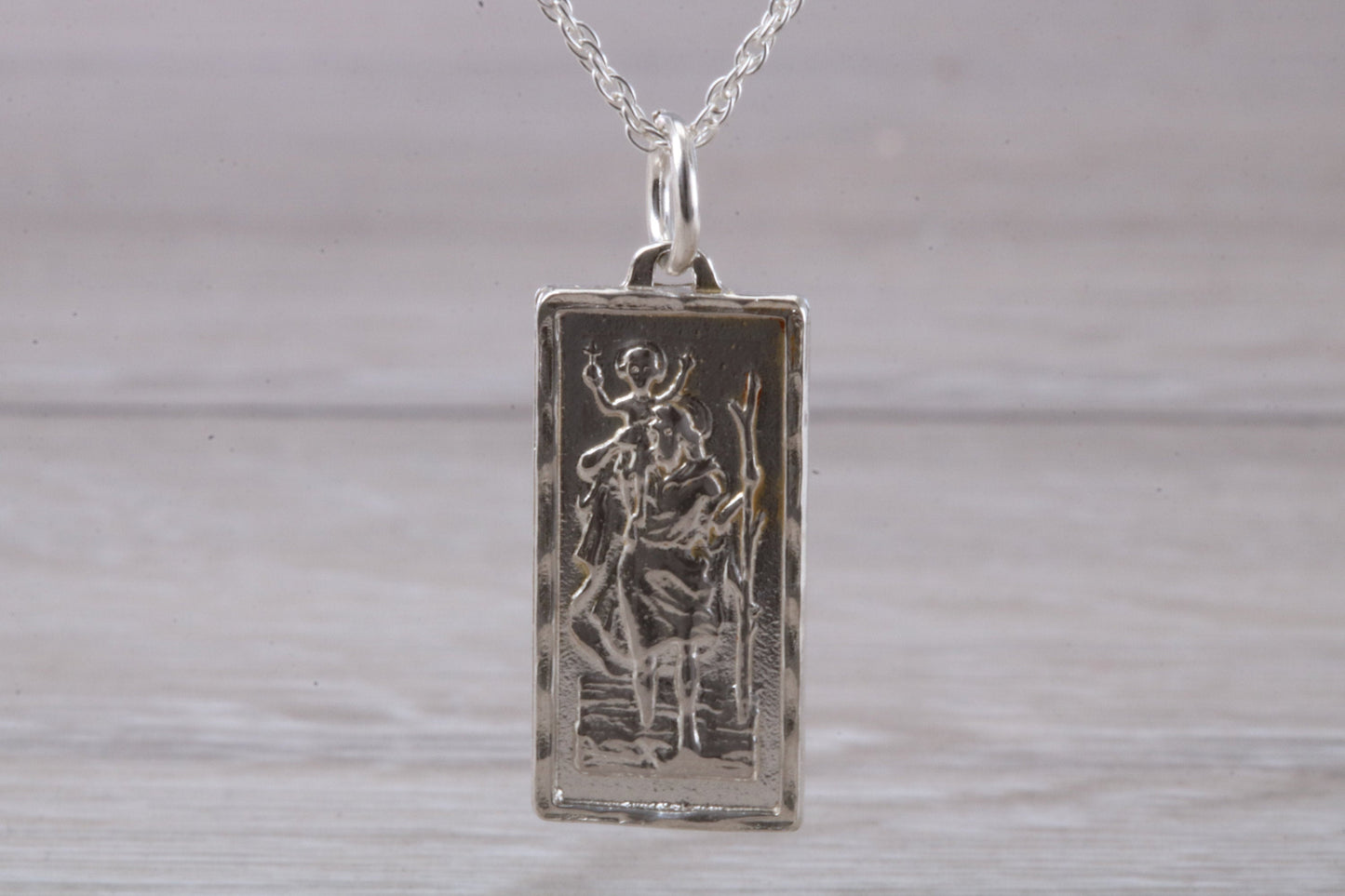 Sterling Silver Saint Christopher Necklace