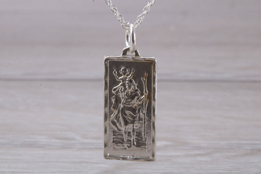 Sterling Silver Saint Christopher Necklace