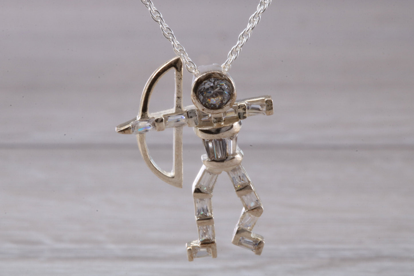 Sterling Silver Archer Necklace