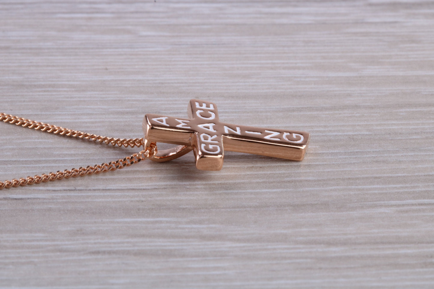 Amazing Grace Cross Necklace