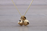 Sterling Silver C Z set Flower Necklace