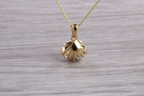 Sterling Silver C Z set Shell Necklace