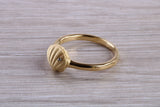 Sterling Silver C Z set Shell Ring