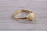 Sterling Silver C Z set Shell Ring