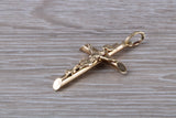 9ct Yellow Gold Crucifix Necklace