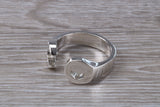 Chunky Spanner ring, solid silver, suitable for ladies or gents. Available in silver, yellow gold, white gold and platinum