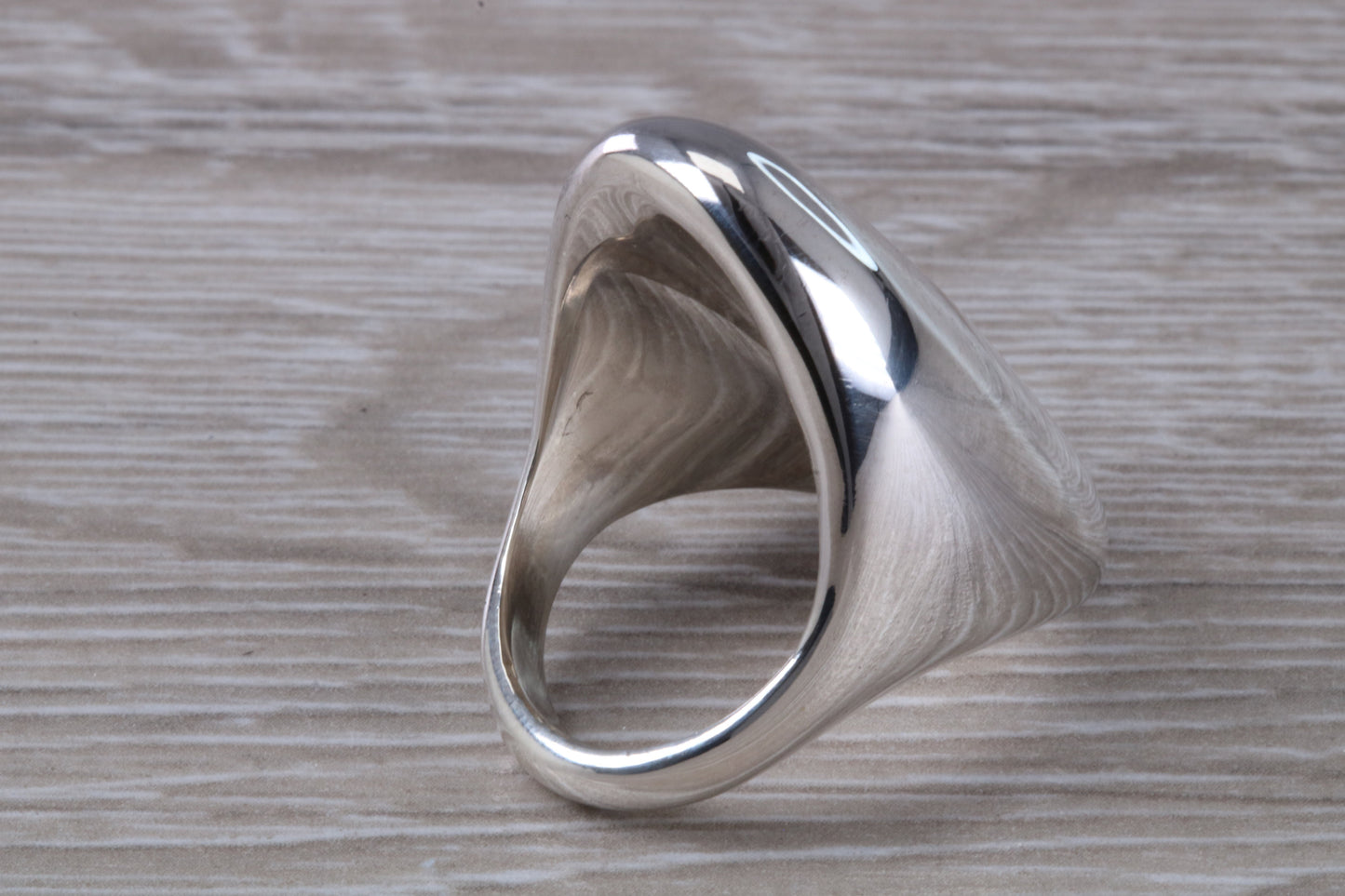 Very very large substantial and very very heavy ring, solid sterling silver, signet, dress or statement ring. Large abstract ring