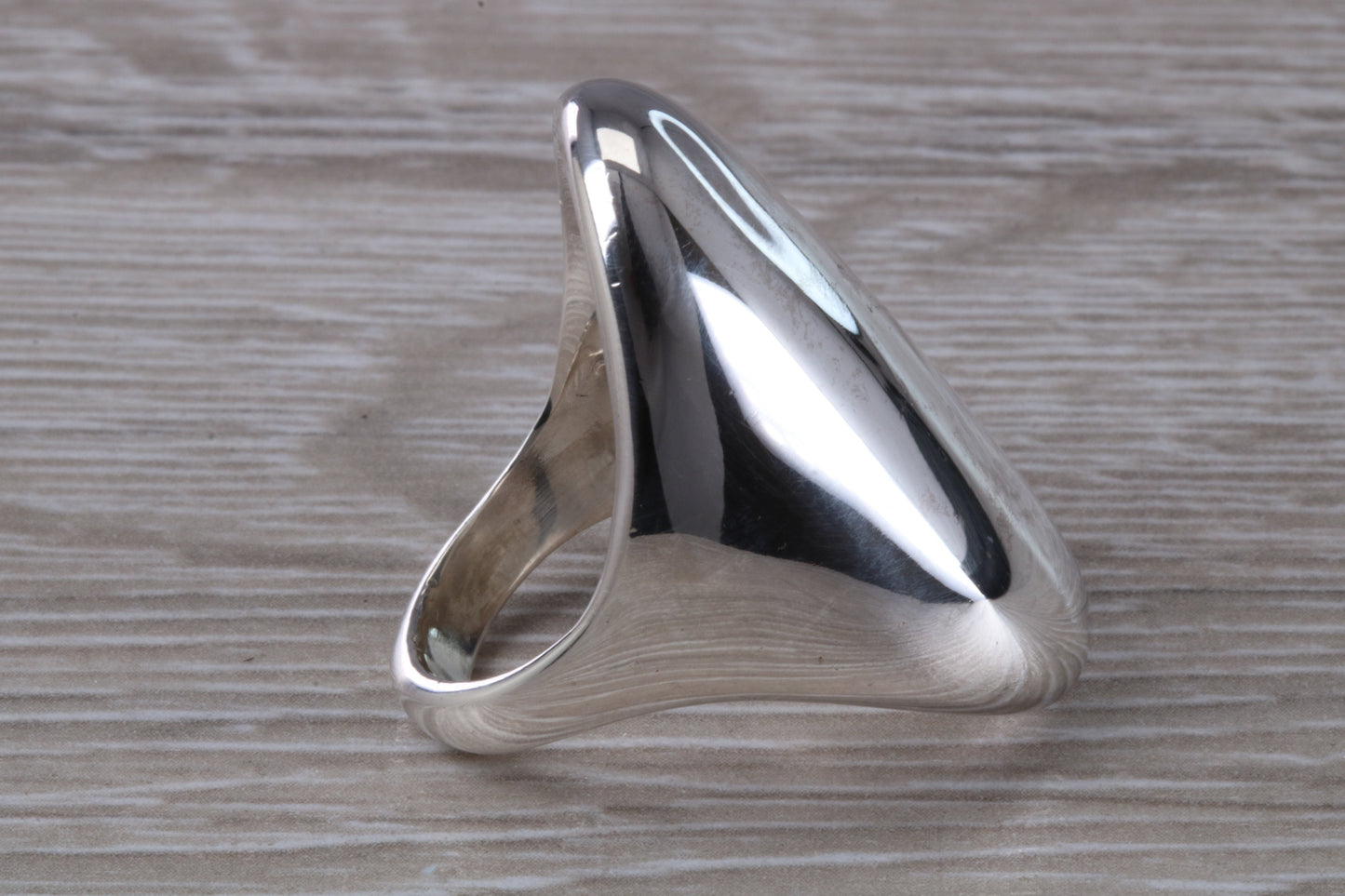 Very very large substantial and very very heavy ring, solid sterling silver, signet, dress or statement ring. Large abstract ring