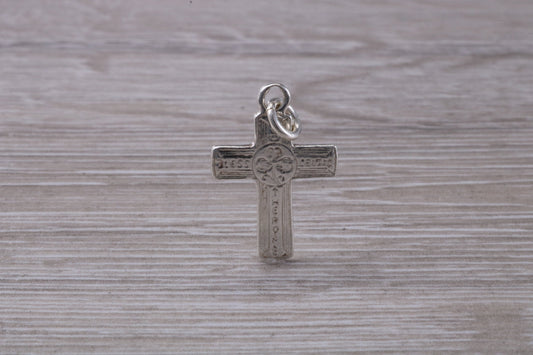 Sterling Silver Engraved Cross Necklace