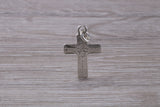 Sterling Silver Engraved Cross Necklace