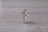 Sterling Silver Cubic Zirconia set Cross Necklace