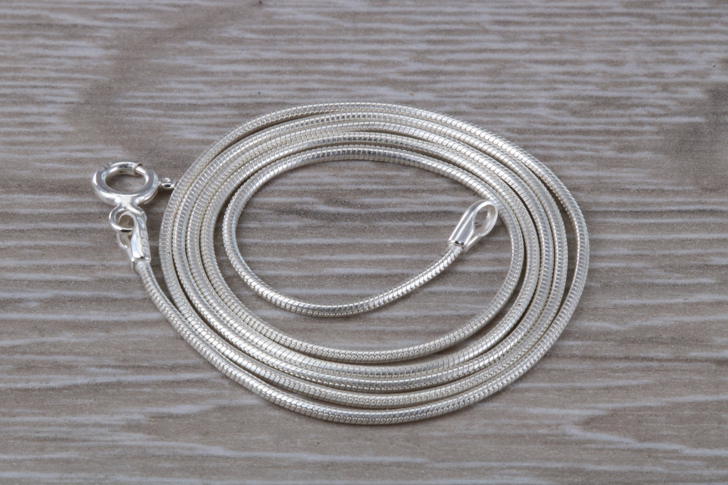 Sterling Silver 20 Inch Long Snake Chain