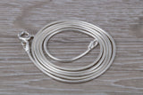 Sterling Silver 20 Inch Long Snake Chain