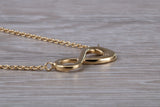 Sterling Silver C Z set Infinity Necklace