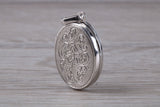 Sterling silver Oval Hand Engraved Locket