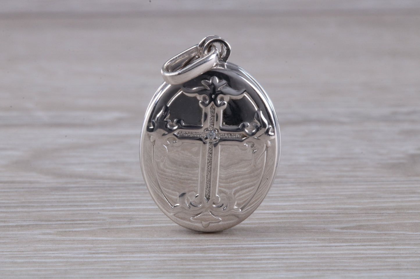 Sterling silver Oval Locket Necklace