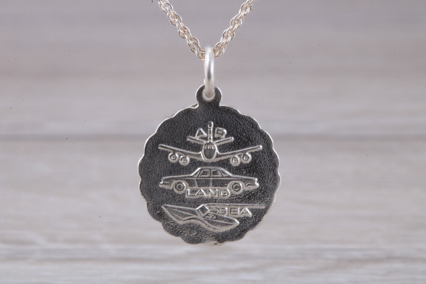 Sterling Silver Saint Christopher Necklace