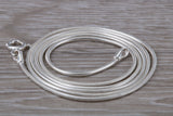 Sterling Silver 16 inch Long Snake Chain