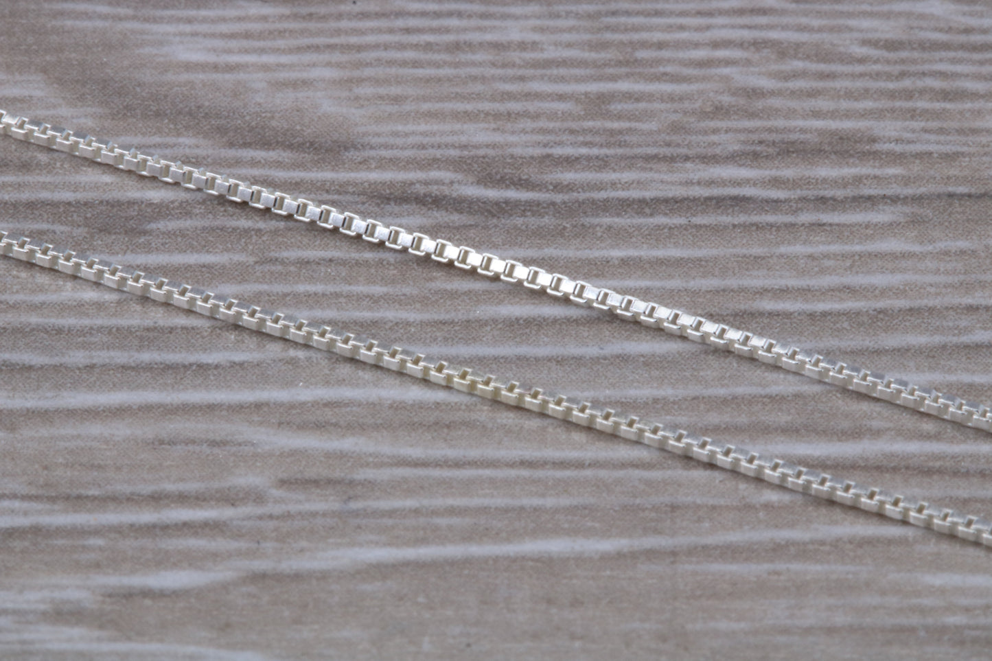 Sterling Silver 16 inch Long Box Pendant Chain