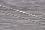 Sterling Silver 16 inch Long Box Pendant Chain