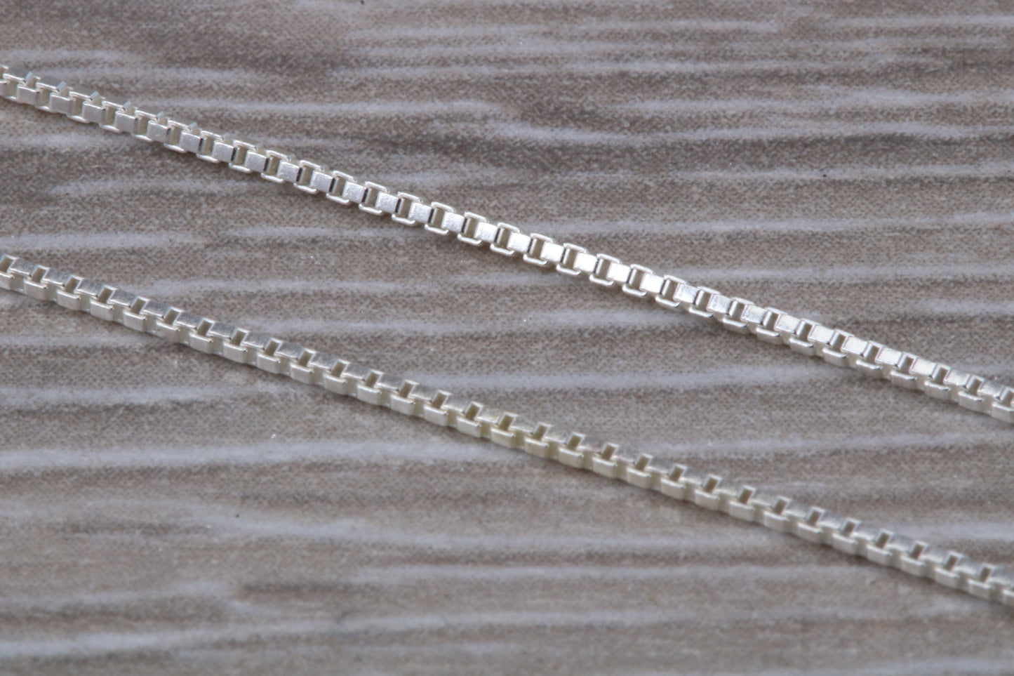 Sterling Silver 16 inch Long Box Pendant Chain