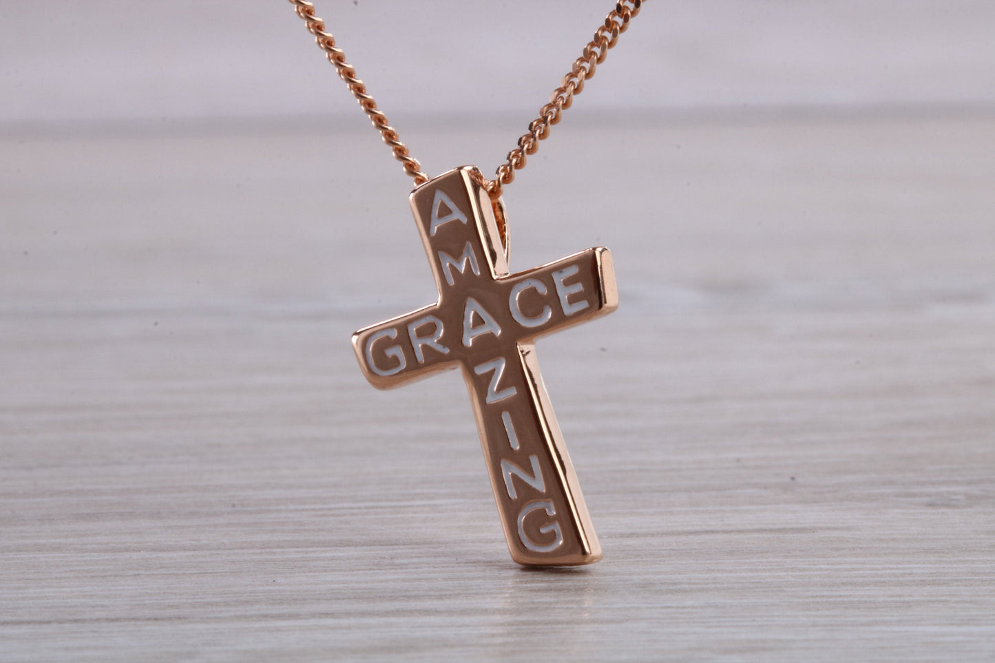 Amazing Grace Cross Necklace