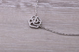 Sterling Silver C Z set Dressy Necklace