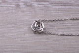 Sterling Silver C Z set Dressy Necklace