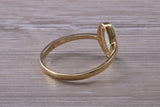 9ct Yellow Gold Opal set ring, solid 9ct Gold, British Hallmarked, very fiery oval cut Cultured Opal