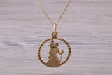 9ct Yellow Gold St Christopher Necklace