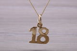 9ct Gold 18th Birthday Necklace