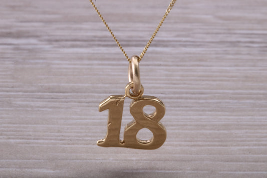 9ct Gold 18th Birthday Necklace