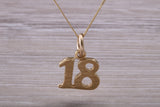 9ct Gold 18th Birthday Necklace