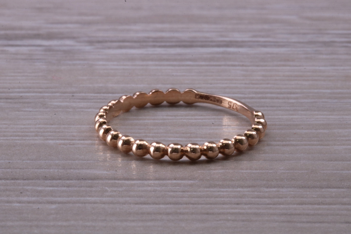 Rose Gold Bubble Abstract ring, made from solid 9ct Rose Gold, British hallmarked, simple and dainty ring