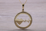 9ct Gold Heart Beat Necklace