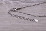 Sterling Silver C Z set Dressy Necklace