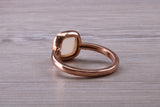Beautiful Cabochon cut Moonstone ring, solid chunky ring, made from solid 9ct Rose Gold, British hallmarked, natural Moonstone