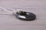Dressy Real Hematite set Sterling Silver Necklace
