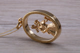 9ct Yellow Gold Chunky St Christopher Necklace