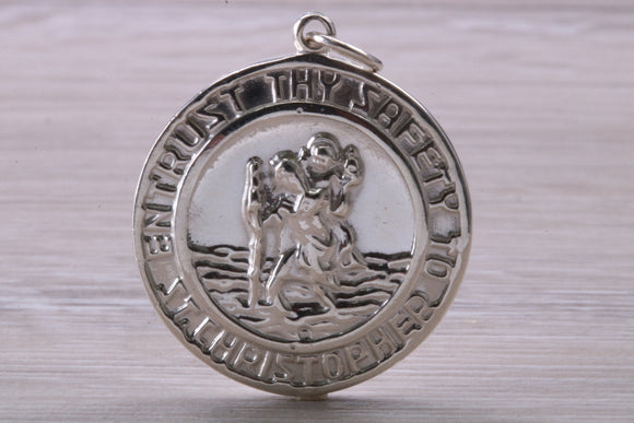 Sterling Silver St Christopher, Large Chunky