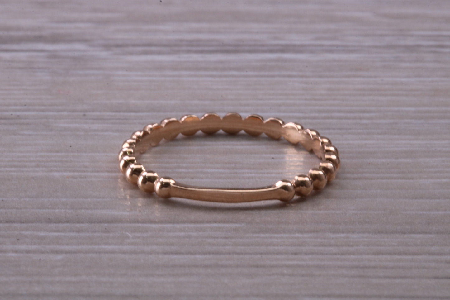 Rose Gold Bubble Abstract ring, made from solid 9ct Rose Gold, British hallmarked, simple and dainty ring