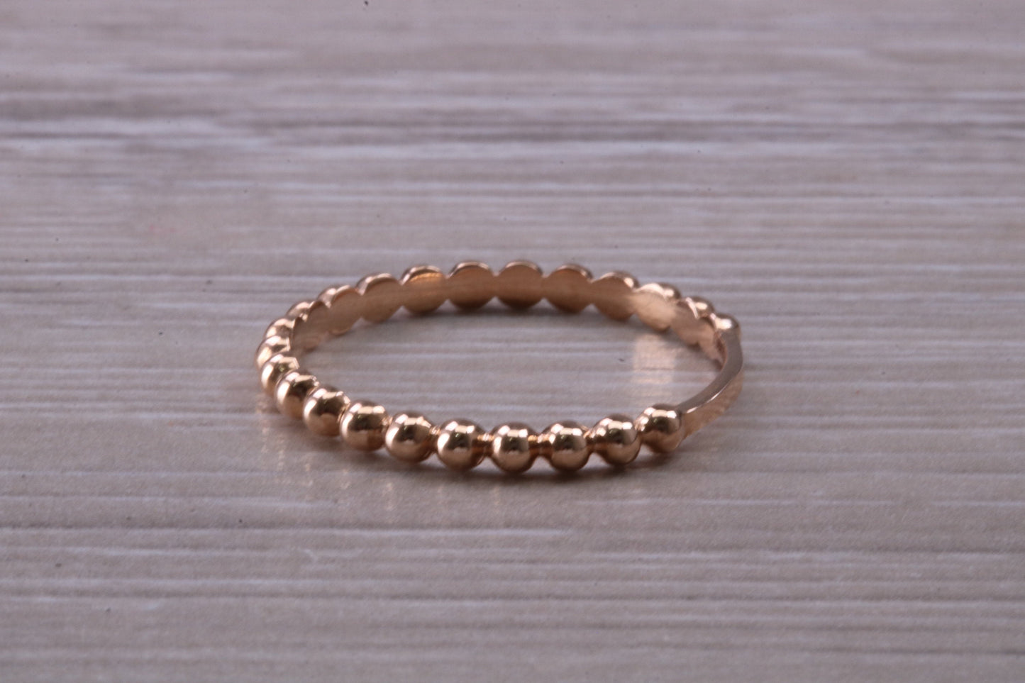 Rose Gold Bubble Abstract ring, made from solid 9ct Rose Gold, British hallmarked, simple and dainty ring